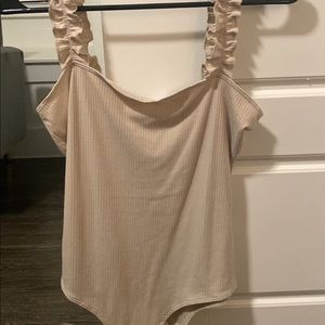 beige bodysuit